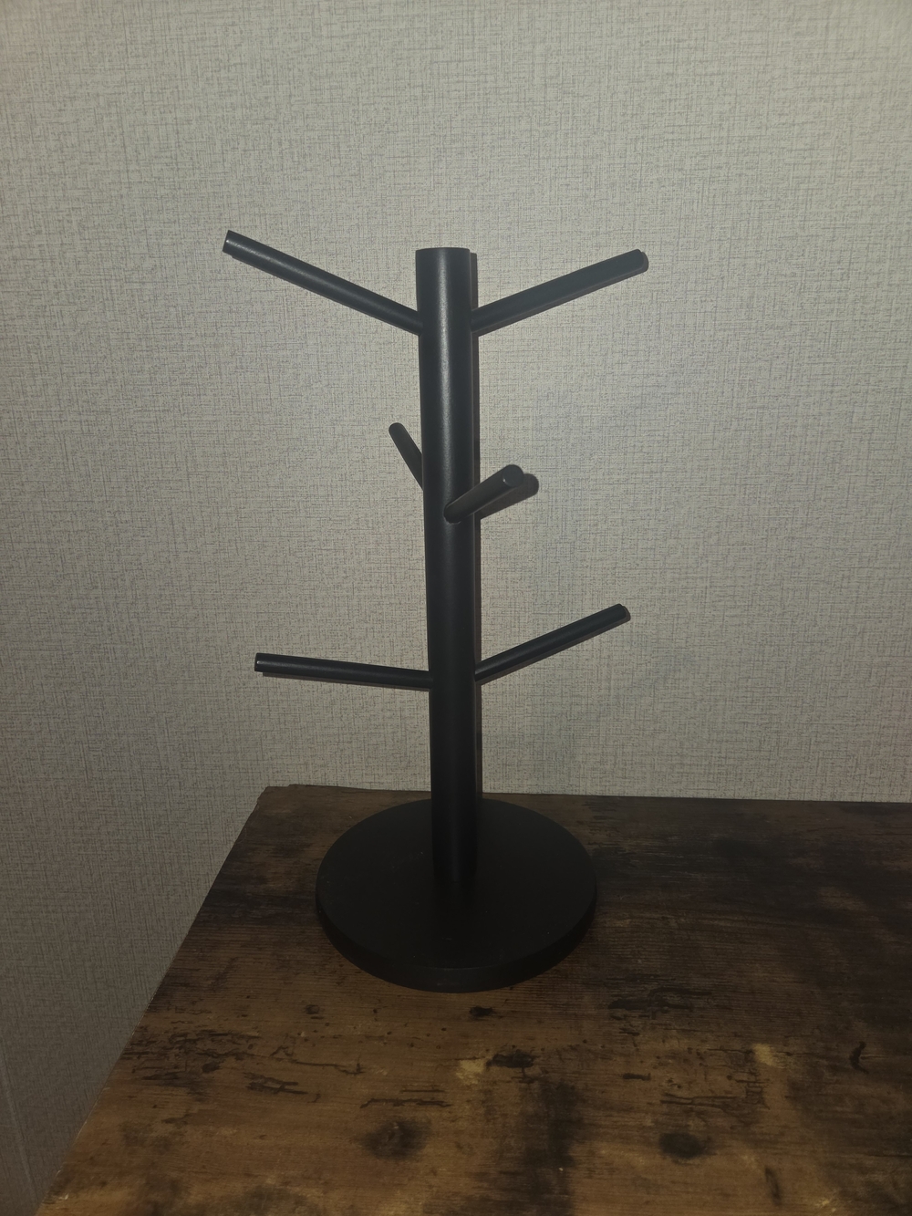 Black Mug Tree Stand - Minimal Kitchen Organizer